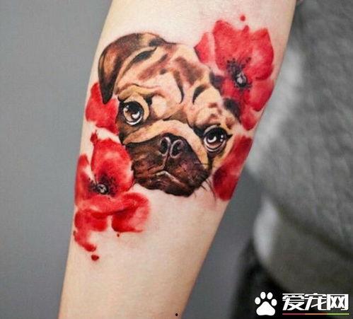 网红狗哥纹身图片,潮流与个性的完美融合